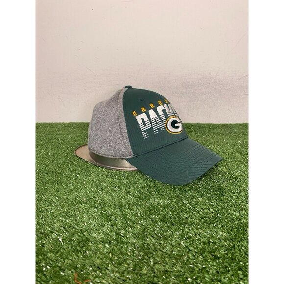 Green Bay Packers hat cap fitted one size OSFA gray green '47 lightweight mens - Picture 2 of 9